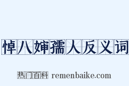 悼八婶孺人反义词是什么意思的图片